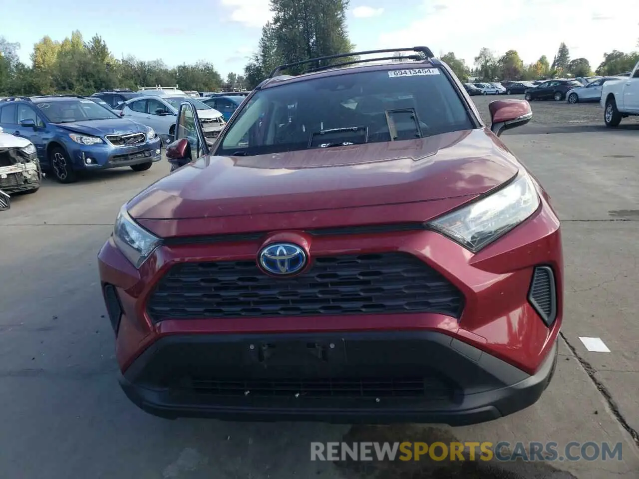 5 fotografías del automóvil dañado JTMMWRFV2KD501247 TOYOTA RAV4 2019