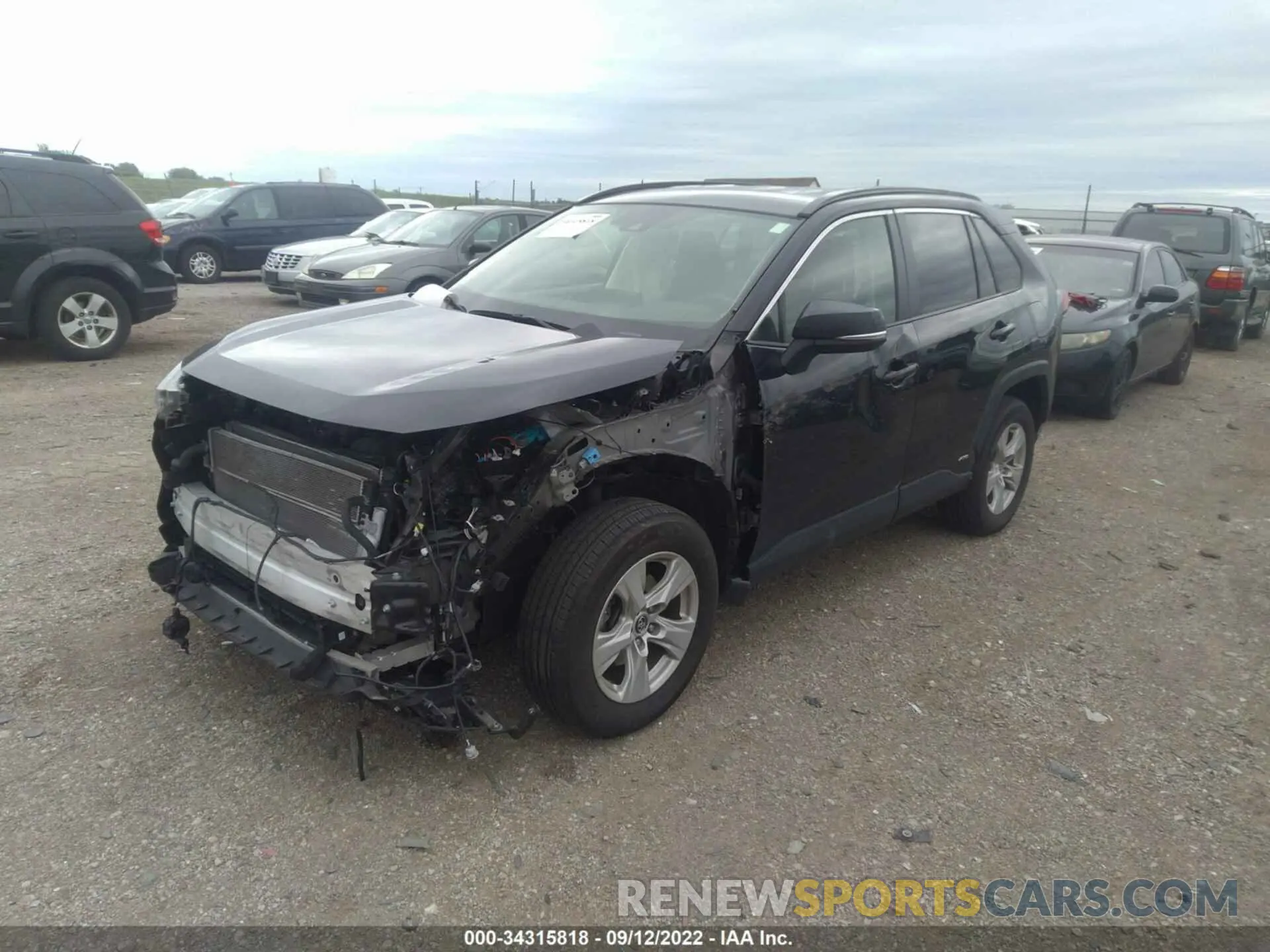 2 fotografías del automóvil dañado JTMMWRFV5KD005651 TOYOTA RAV4 2019