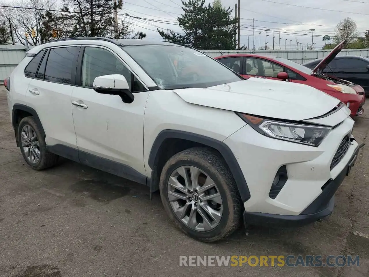 4 fotografías del automóvil dañado JTMN1RFV0KD515487 TOYOTA RAV4 2019
