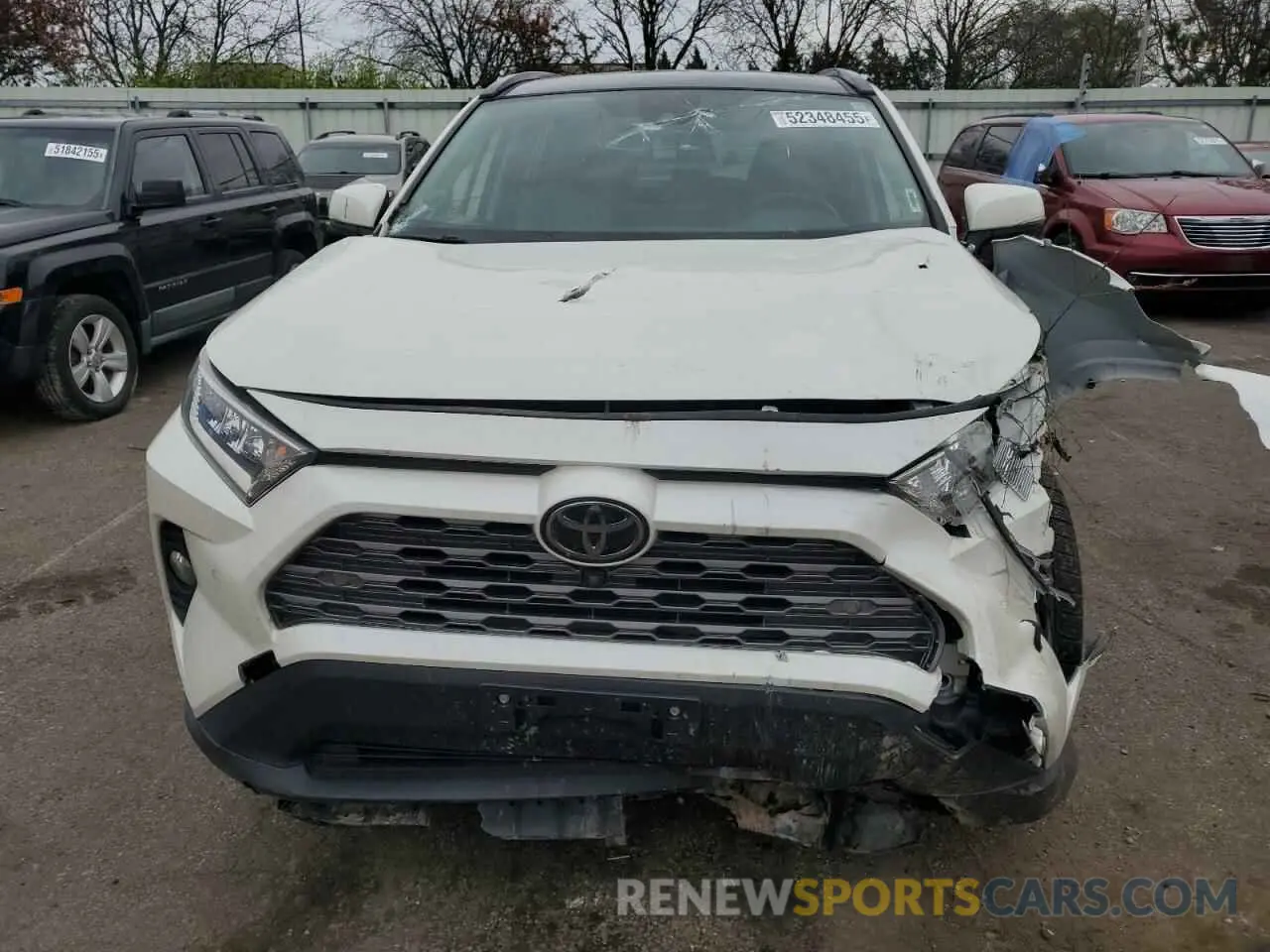 5 fotografías del automóvil dañado JTMN1RFV0KD515487 TOYOTA RAV4 2019