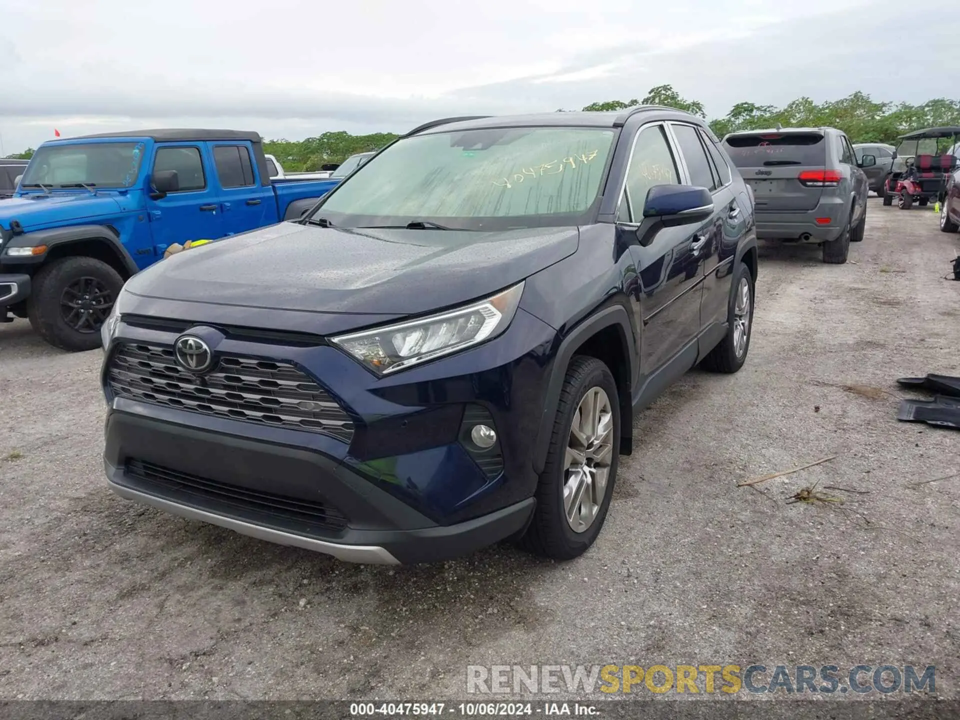2 fotografías del automóvil dañado JTMN1RFV1KD501615 TOYOTA RAV4 2019