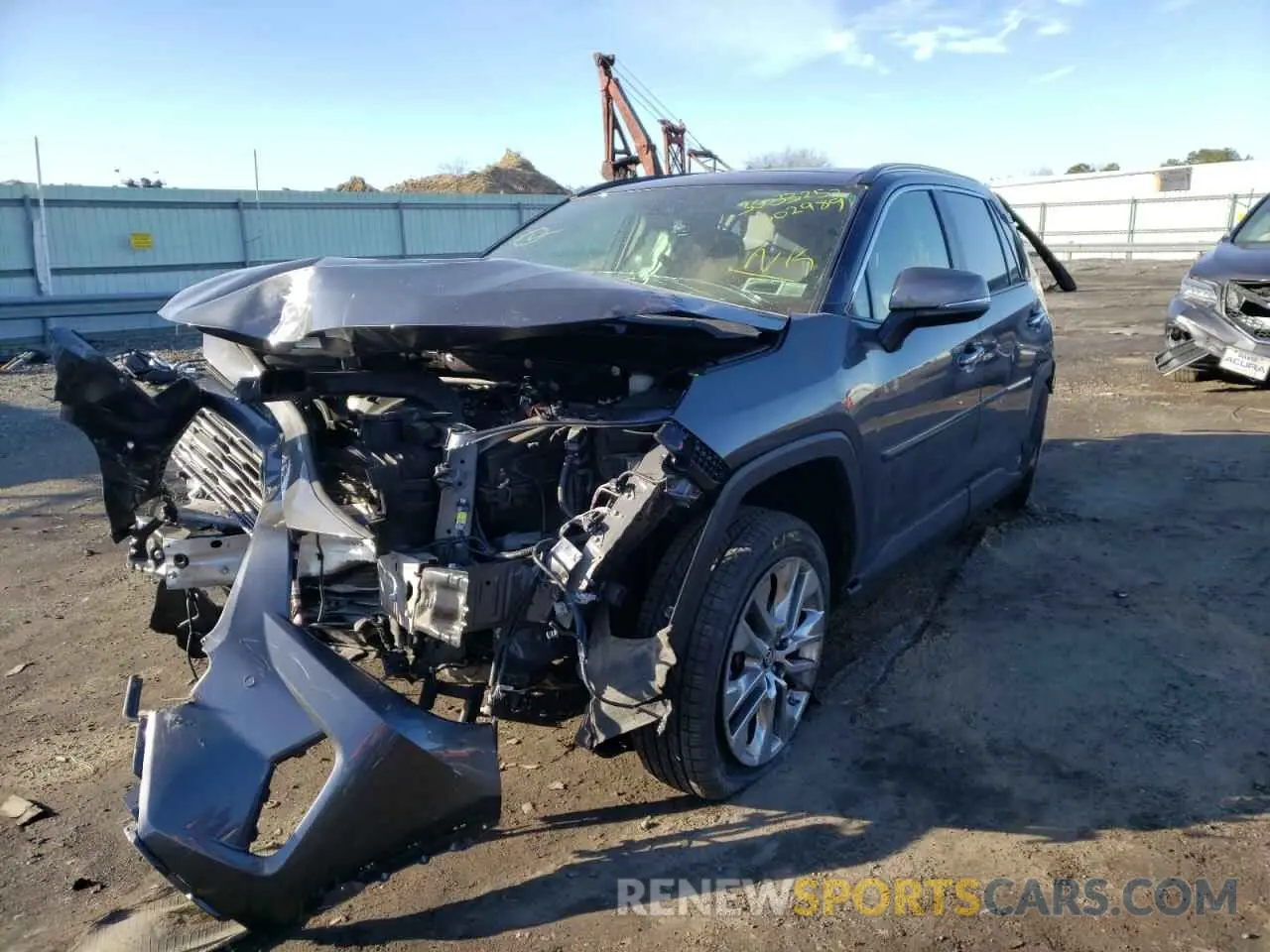 2 fotografías del automóvil dañado JTMN1RFV3KD502989 TOYOTA RAV4 2019