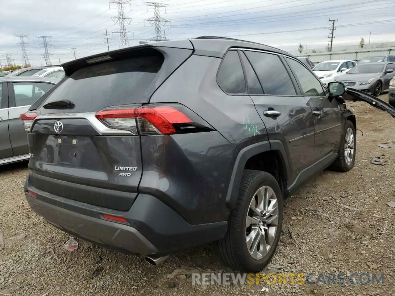 4 fotografías del automóvil dañado JTMN1RFV3KJ004616 TOYOTA RAV4 2019