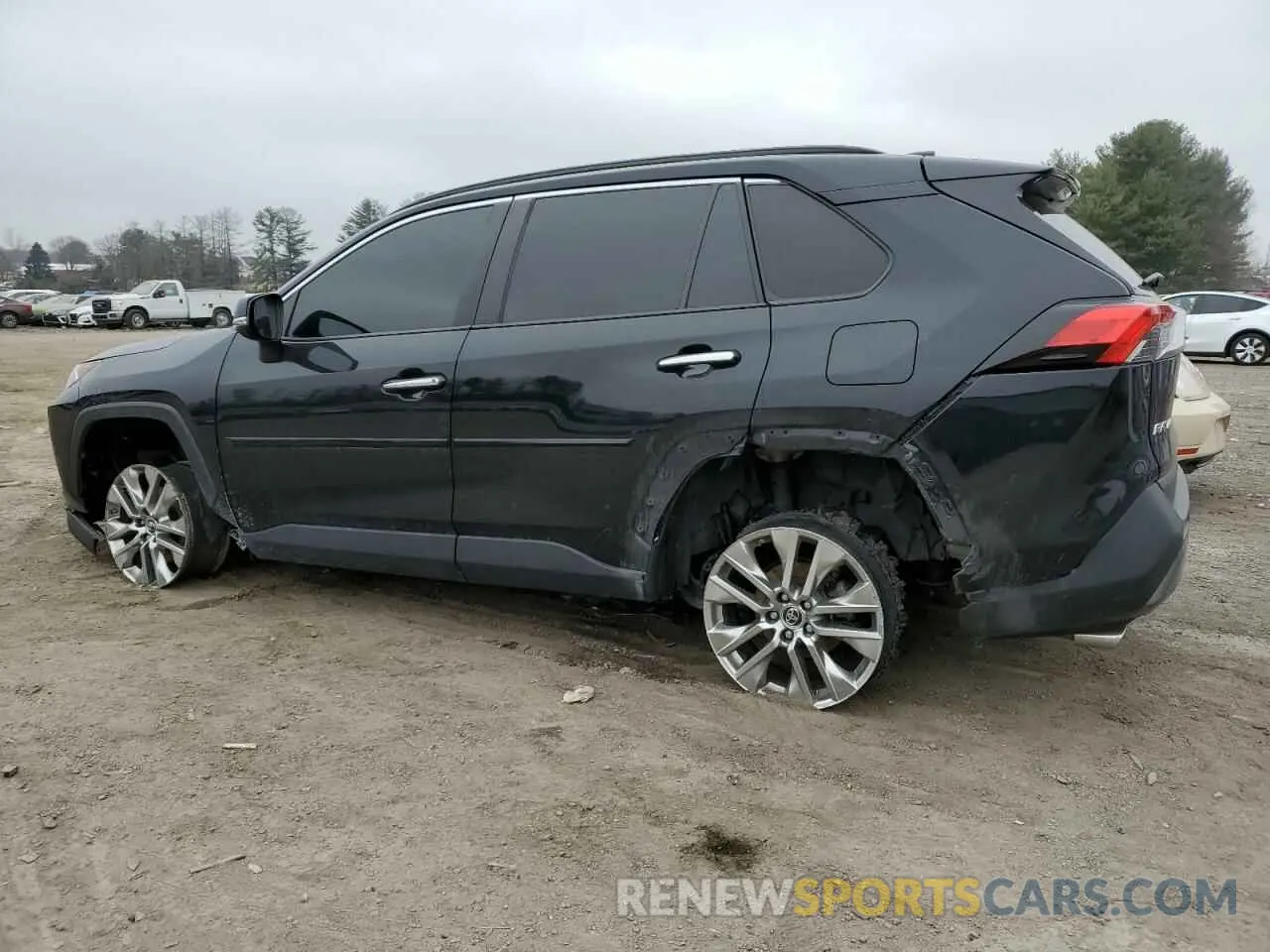 2 fotografías del automóvil dañado JTMN1RFV3KJ005636 TOYOTA RAV4 2019