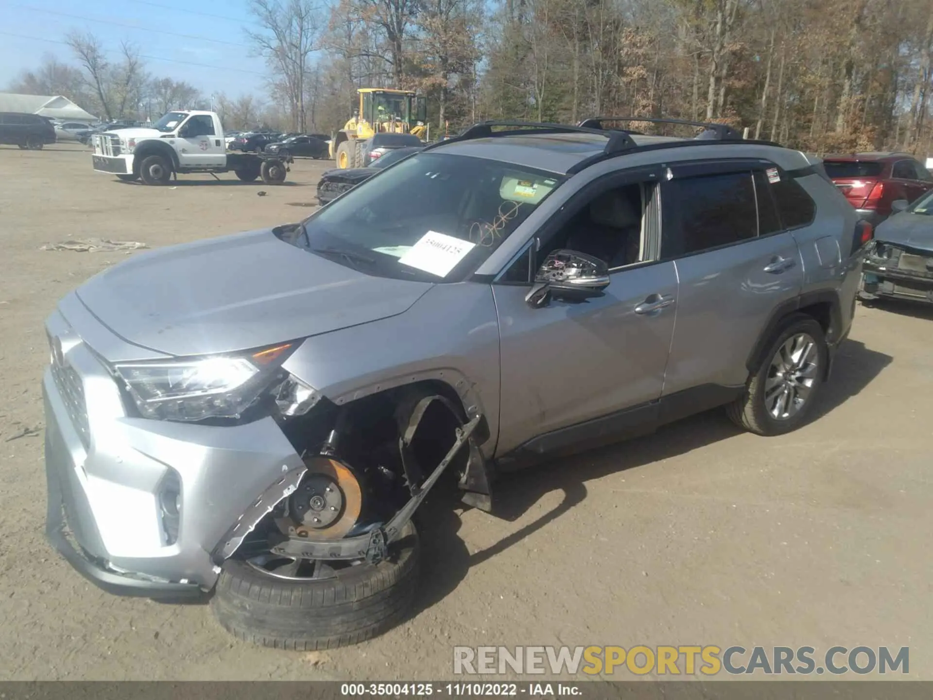 2 fotografías del automóvil dañado JTMN1RFV3KJ008830 TOYOTA RAV4 2019