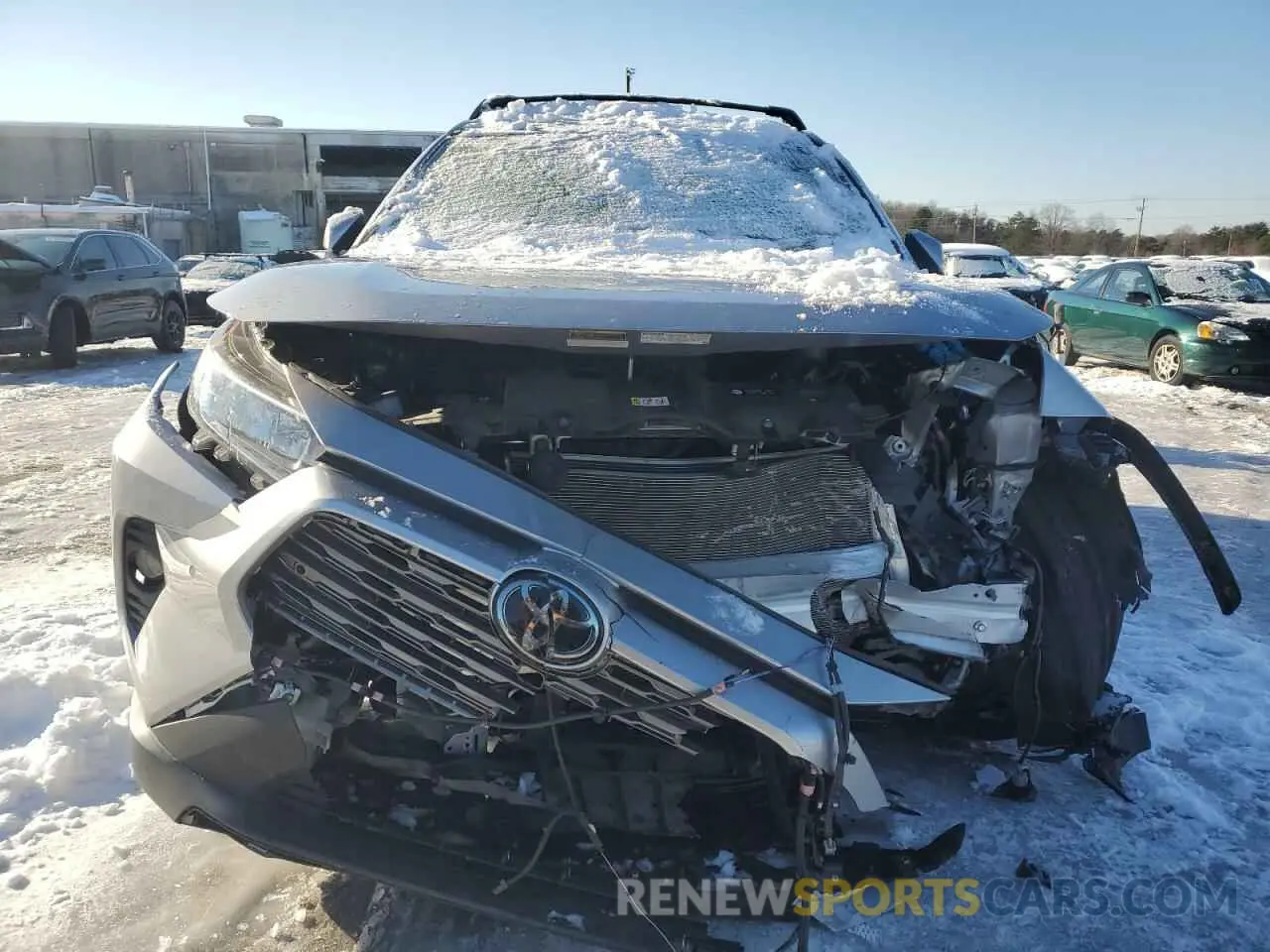 5 fotografías del automóvil dañado JTMN1RFV4KD520224 TOYOTA RAV4 2019