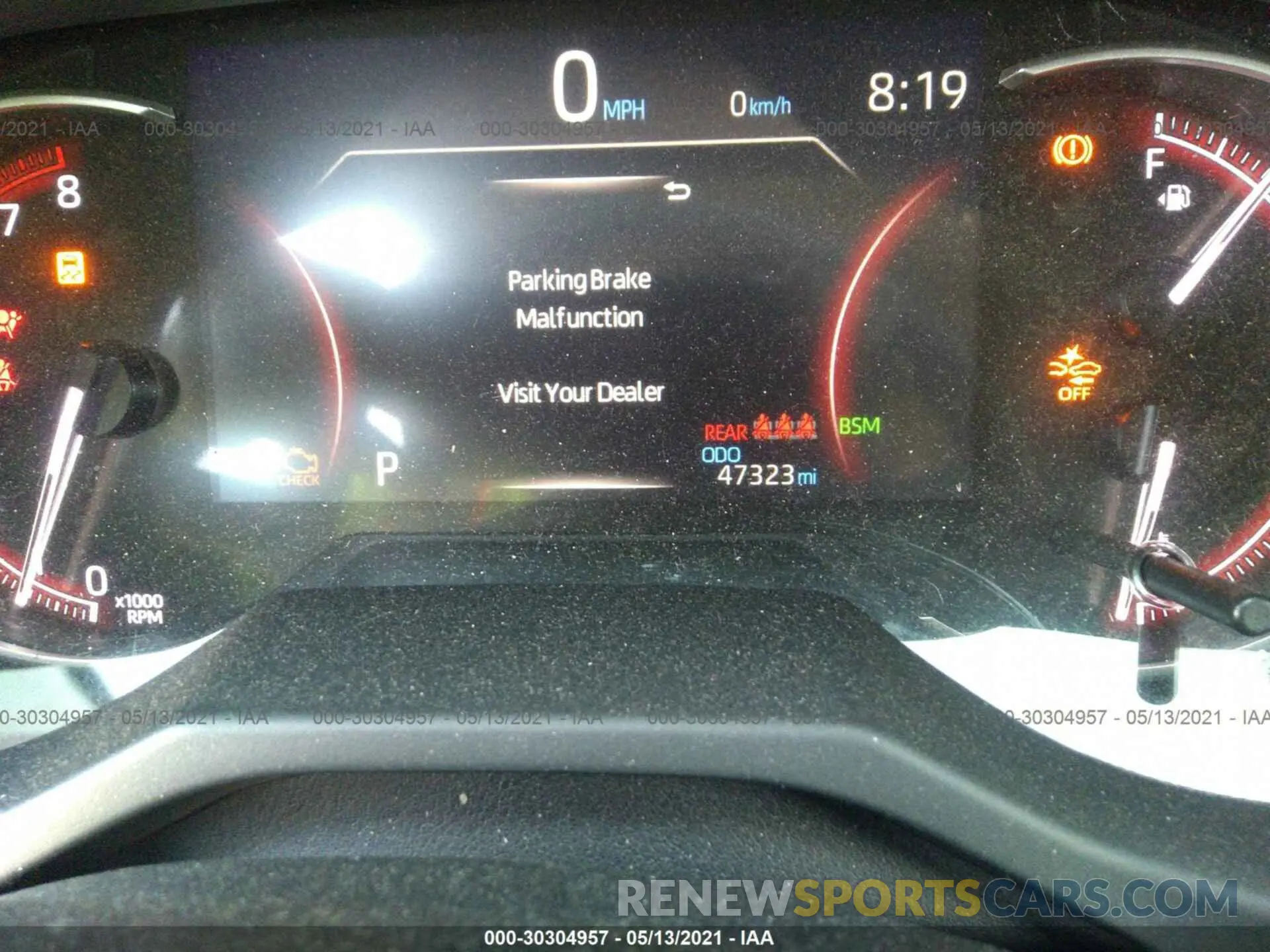 7 fotografías del automóvil dañado JTMN1RFV4KJ006813 TOYOTA RAV4 2019