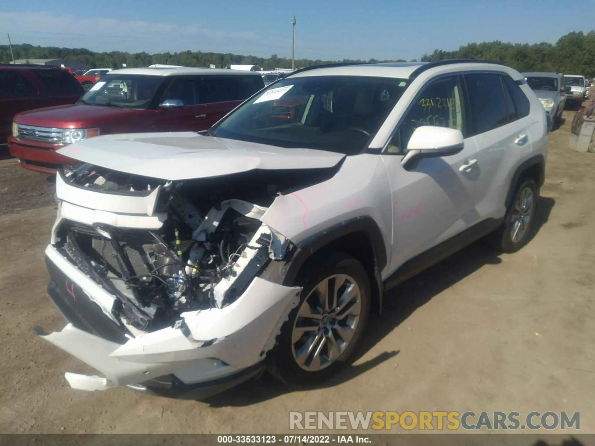 2 fotografías del automóvil dañado JTMN1RFV6KD511167 TOYOTA RAV4 2019