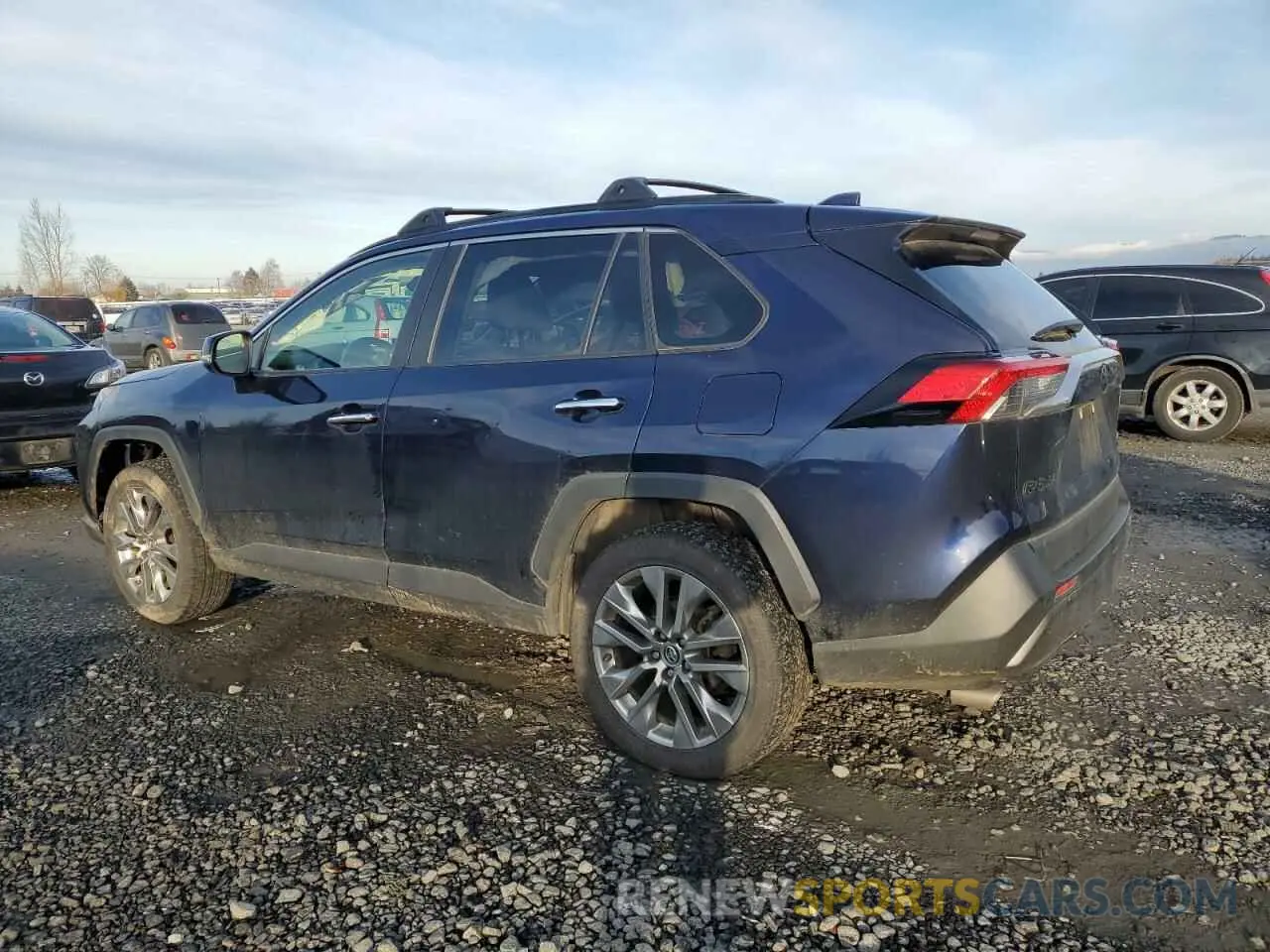 2 fotografías del automóvil dañado JTMN1RFV7KD011566 TOYOTA RAV4 2019