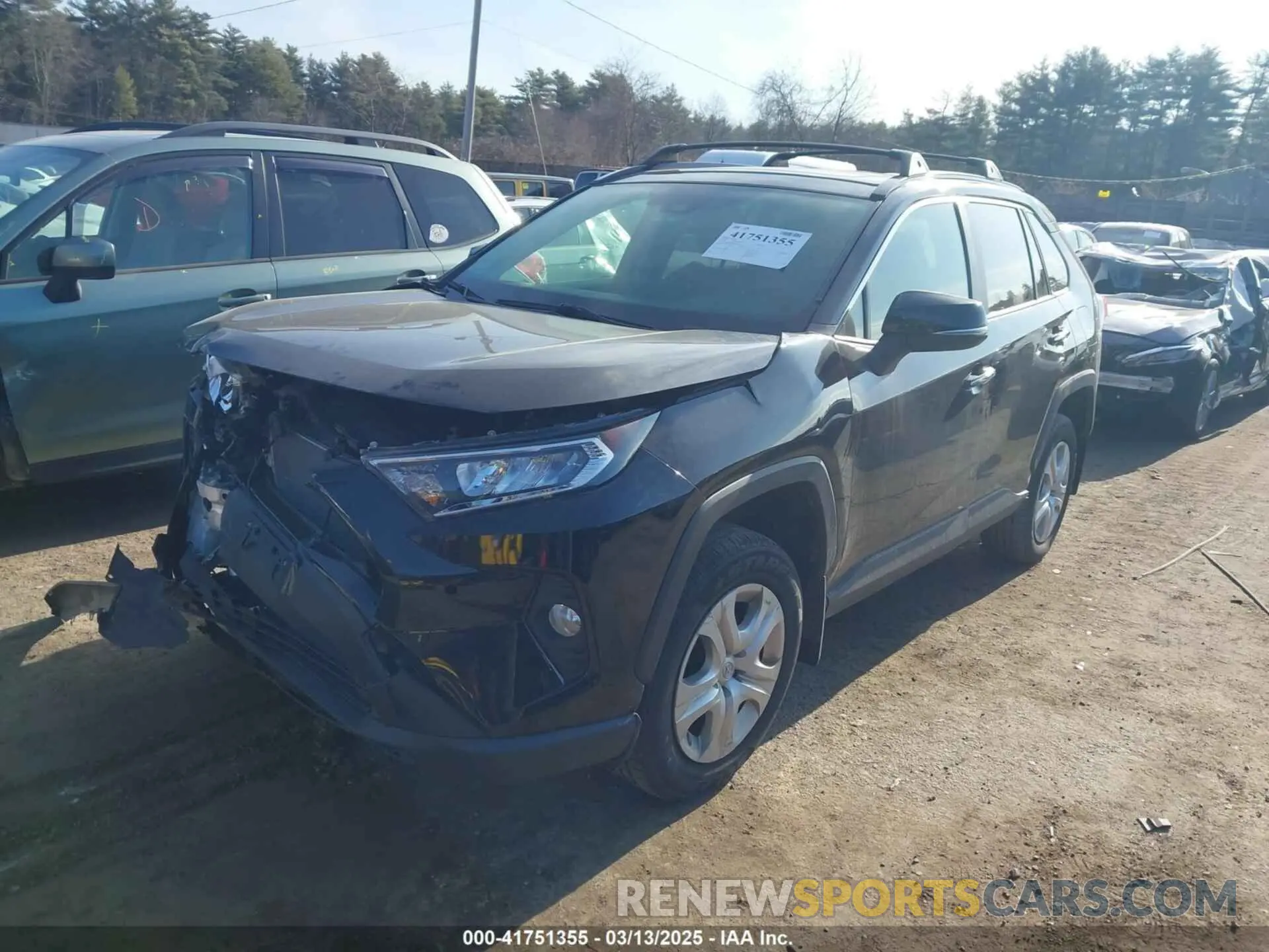2 fotografías del automóvil dañado JTMN1RFV8KD033205 TOYOTA RAV4 2019