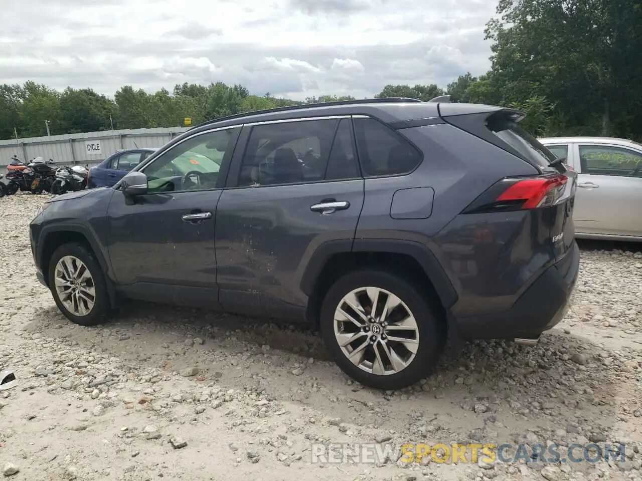 2 fotografías del automóvil dañado JTMN1RFV8KD040008 TOYOTA RAV4 2019