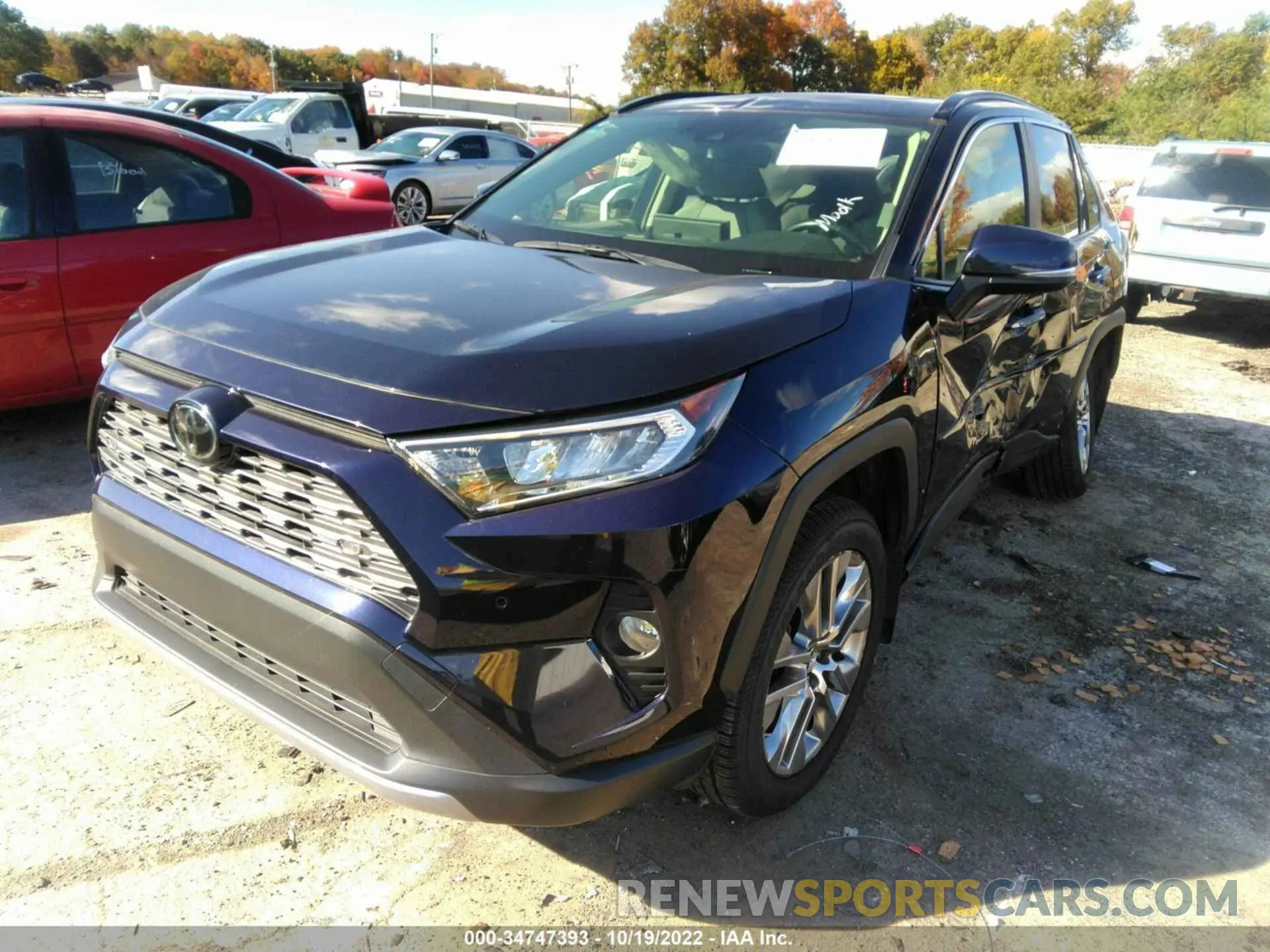 2 fotografías del automóvil dañado JTMN1RFVXKD514671 TOYOTA RAV4 2019