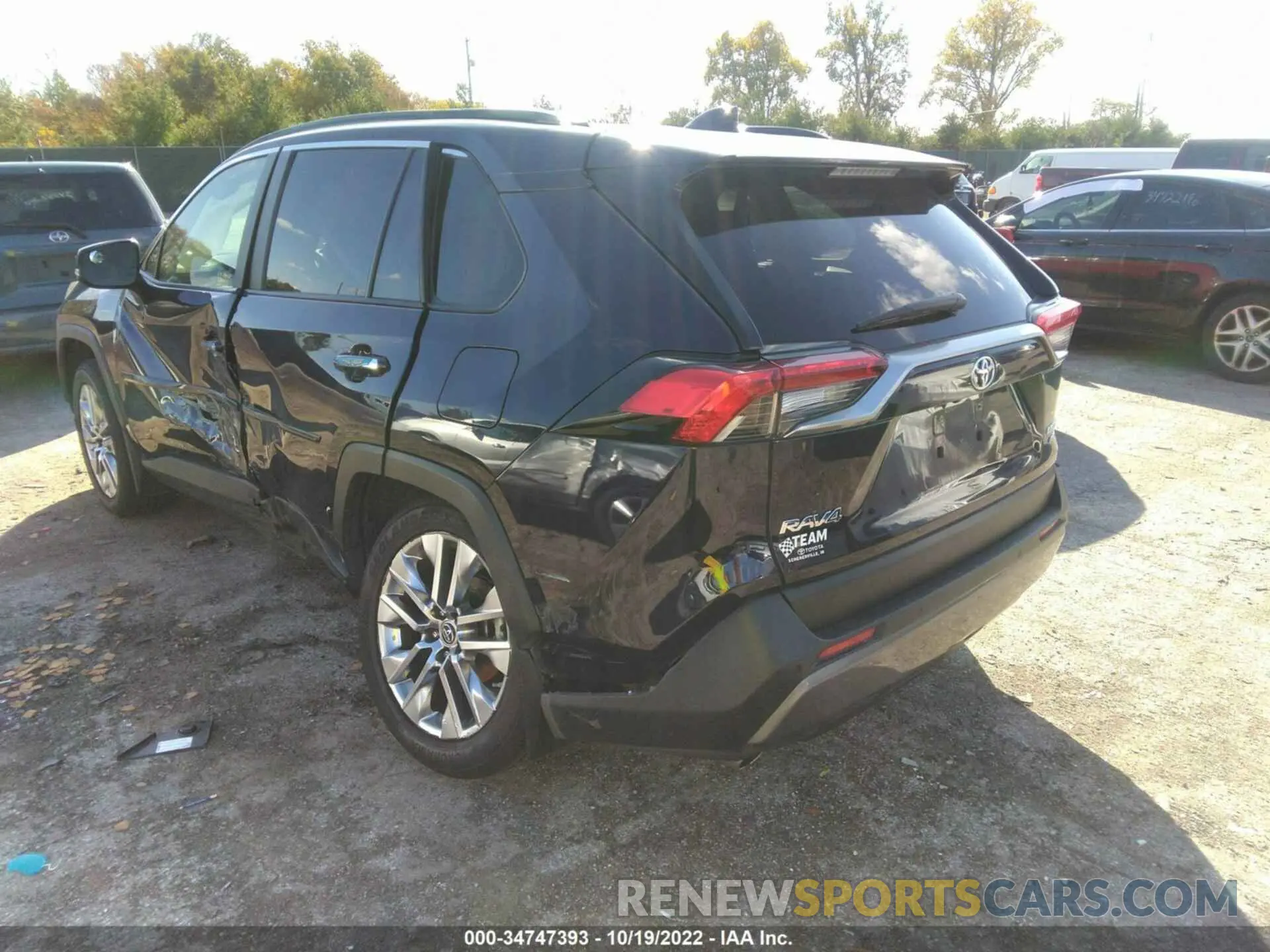 3 fotografías del automóvil dañado JTMN1RFVXKD514671 TOYOTA RAV4 2019
