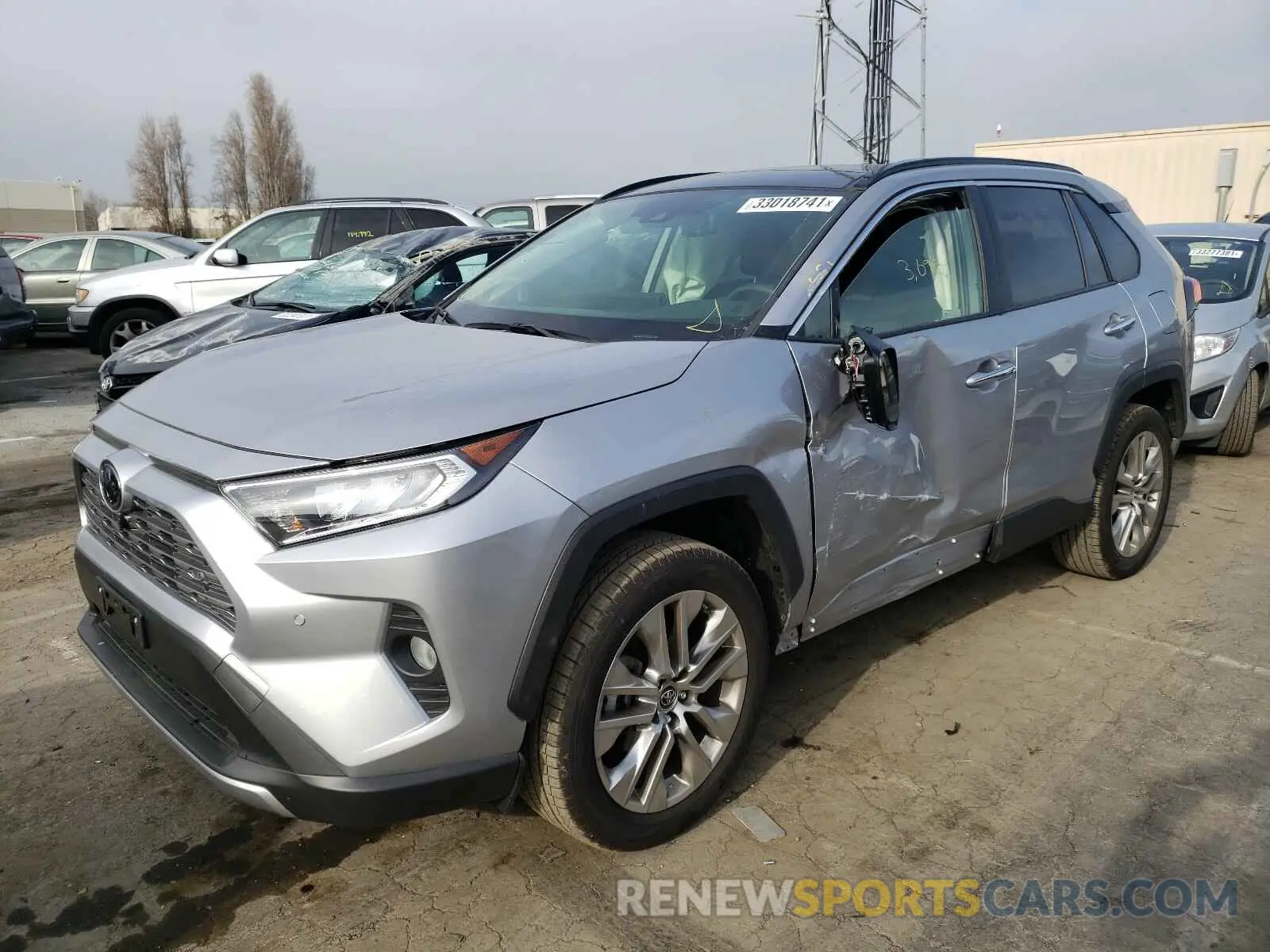2 fotografías del automóvil dañado JTMN1RFVXKD521149 TOYOTA RAV4 2019