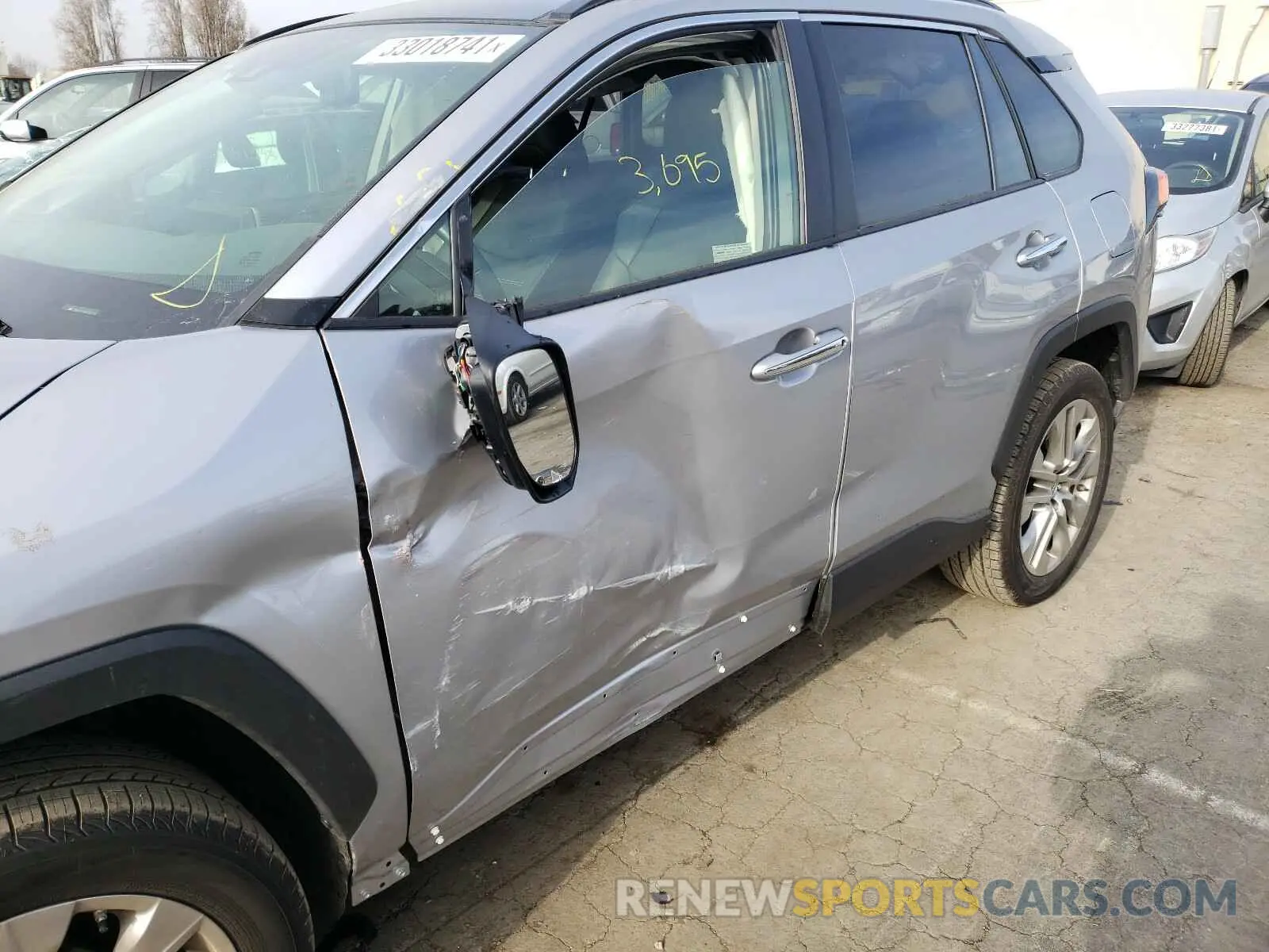 9 fotografías del automóvil dañado JTMN1RFVXKD521149 TOYOTA RAV4 2019