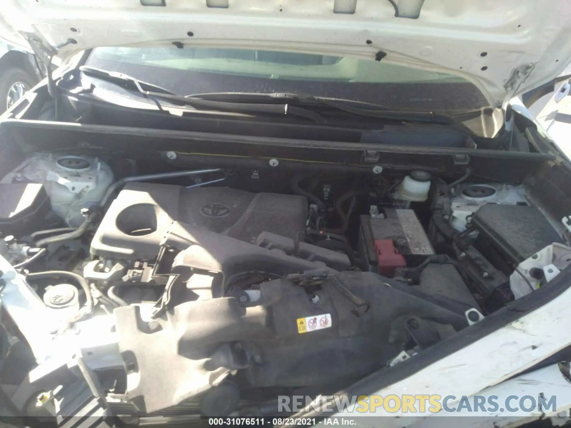 10 fotografías del automóvil dañado JTMN1RFVXKJ006847 TOYOTA RAV4 2019