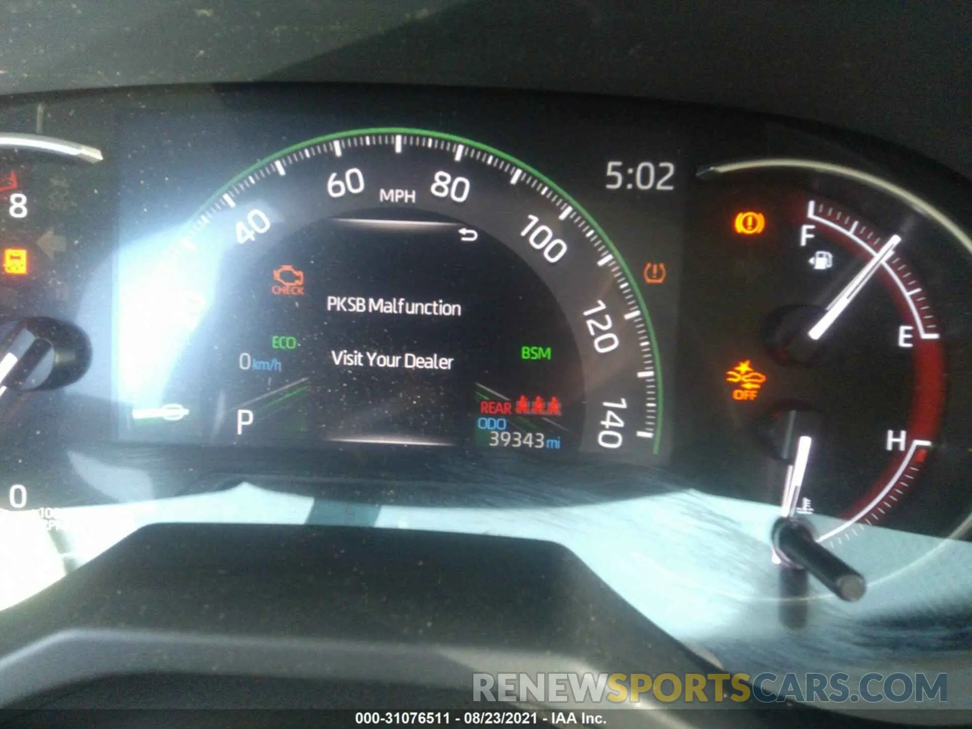 7 fotografías del automóvil dañado JTMN1RFVXKJ006847 TOYOTA RAV4 2019