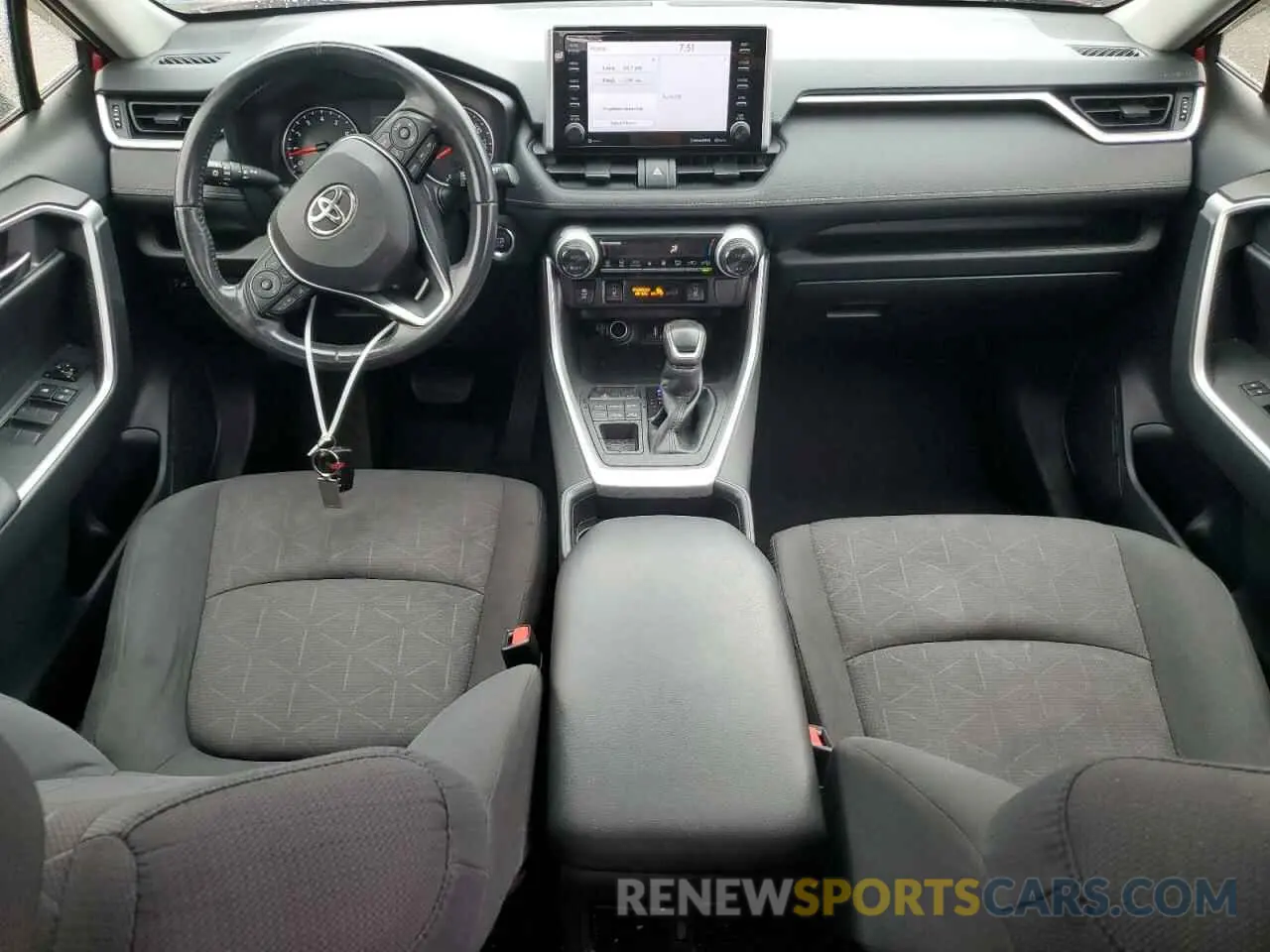 8 fotografías del automóvil dañado JTMP1RFV0KD021963 TOYOTA RAV4 2019