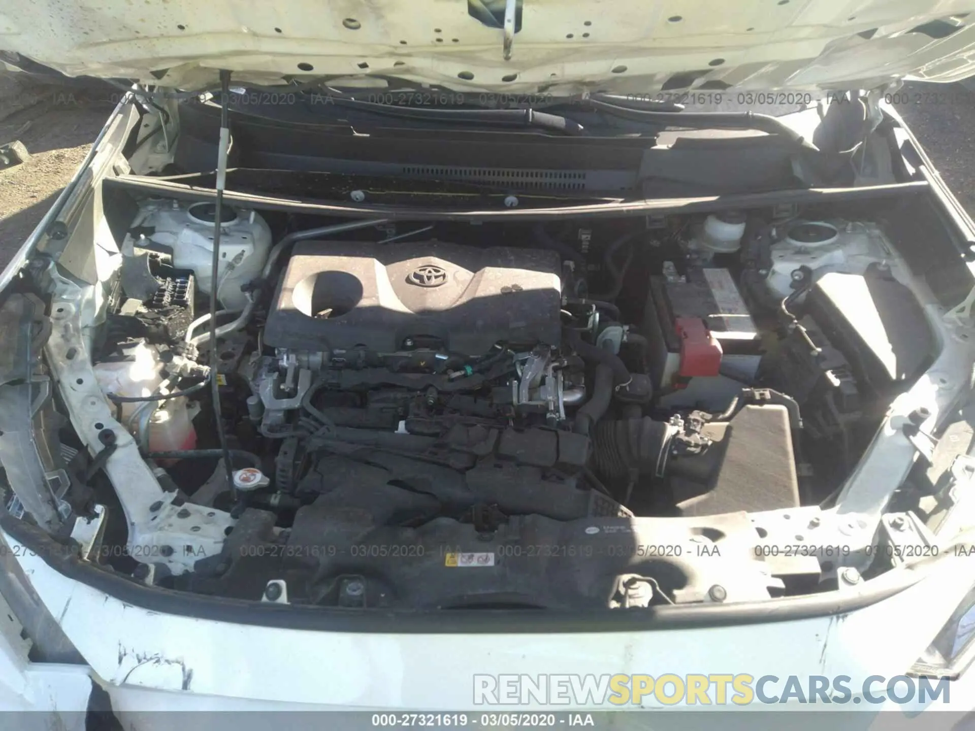 10 fotografías del automóvil dañado JTMP1RFV1KD007599 TOYOTA RAV4 2019