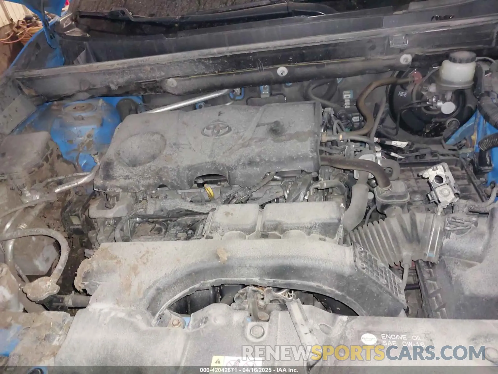 10 fotografías del automóvil dañado JTMP1RFV1KD030090 TOYOTA RAV4 2019