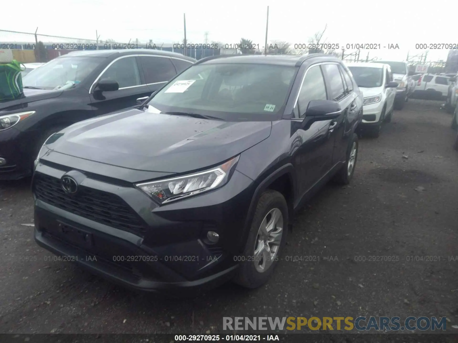 2 fotografías del automóvil dañado JTMP1RFV2KD044421 TOYOTA RAV4 2019