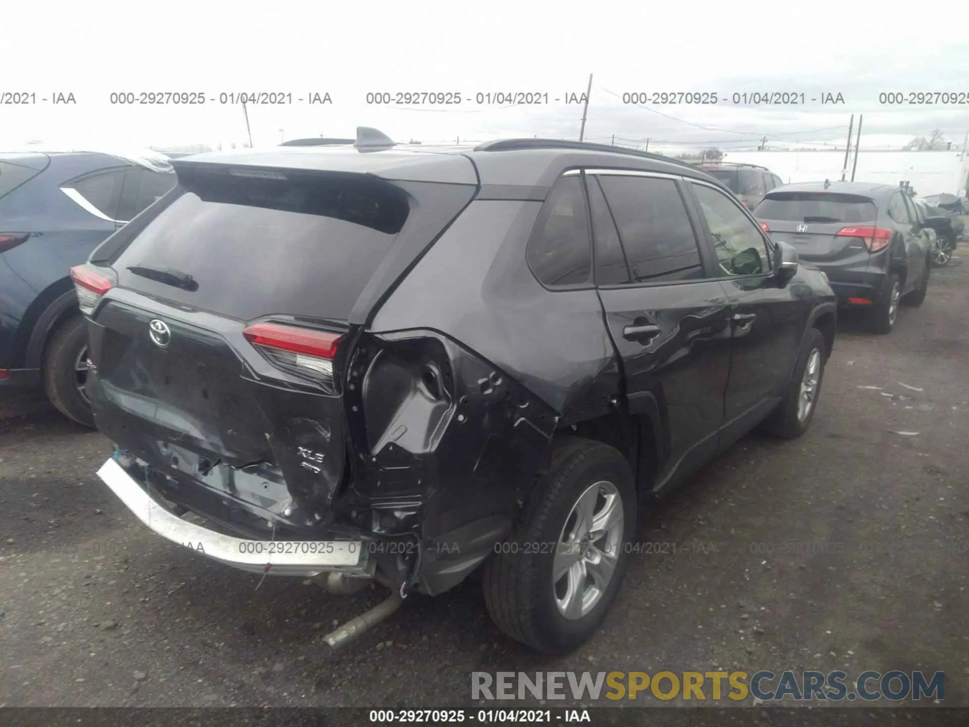 4 fotografías del automóvil dañado JTMP1RFV2KD044421 TOYOTA RAV4 2019
