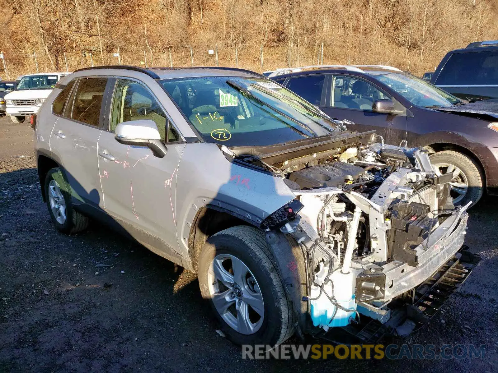1 fotografías del automóvil dañado JTMP1RFV3KD018605 TOYOTA RAV4 2019