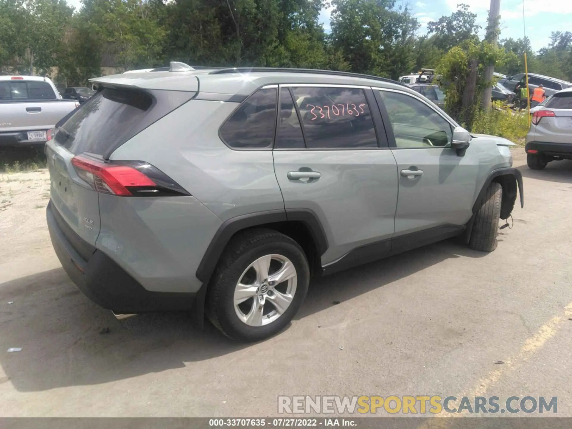 4 fotografías del automóvil dañado JTMP1RFV3KD027918 TOYOTA RAV4 2019