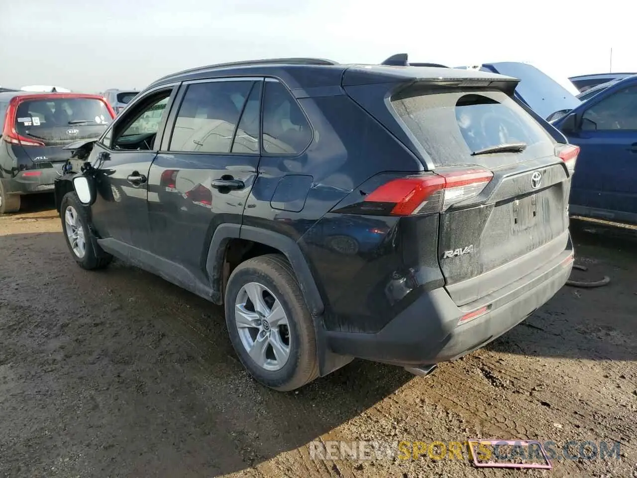 2 fotografías del automóvil dañado JTMP1RFV3KD040457 TOYOTA RAV4 2019