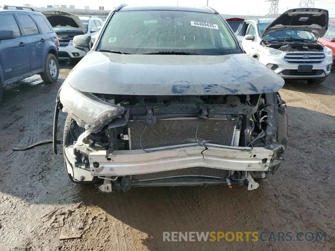 5 fotografías del automóvil dañado JTMP1RFV3KD040457 TOYOTA RAV4 2019