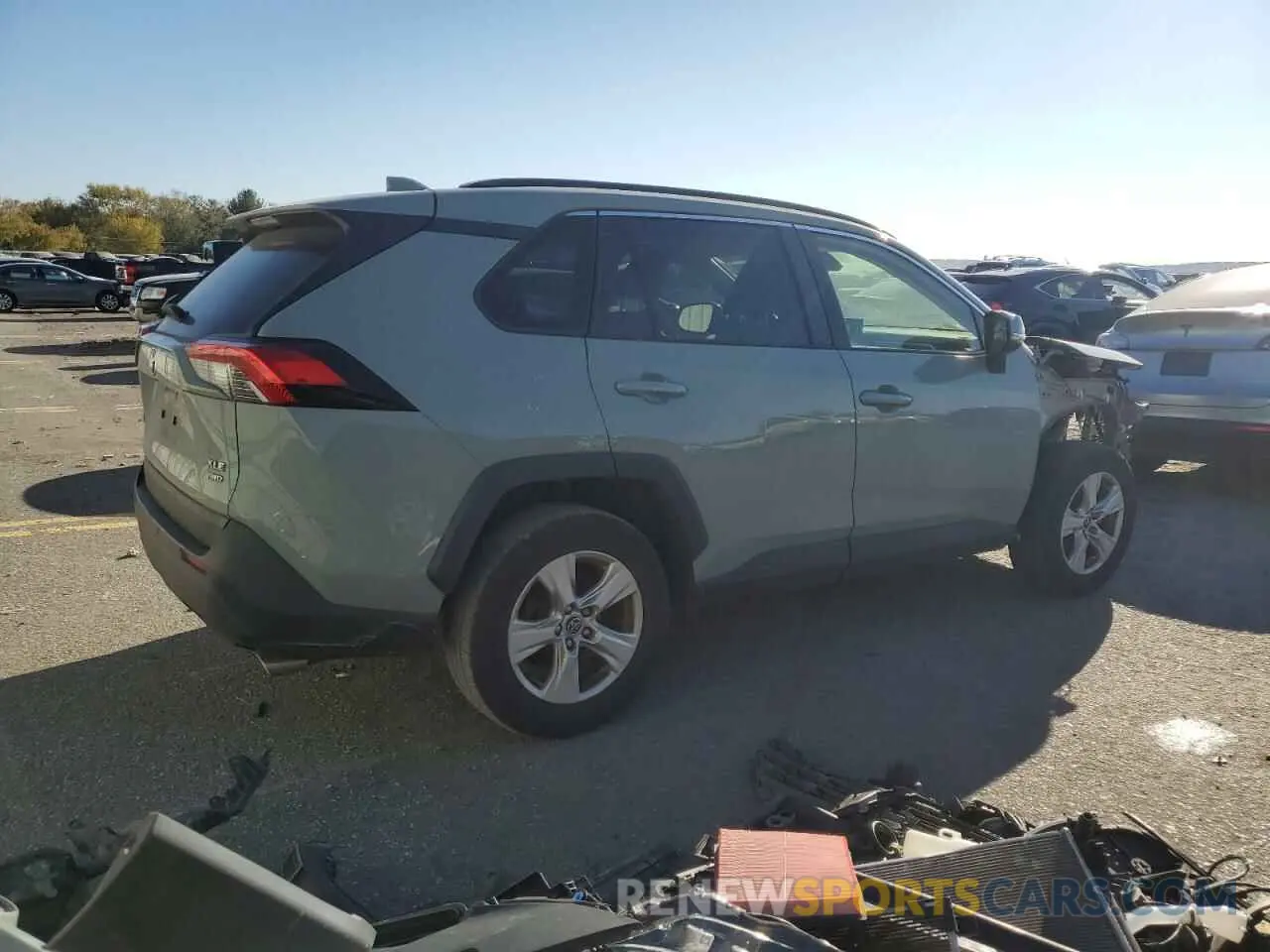 3 fotografías del automóvil dañado JTMP1RFV3KD510020 TOYOTA RAV4 2019