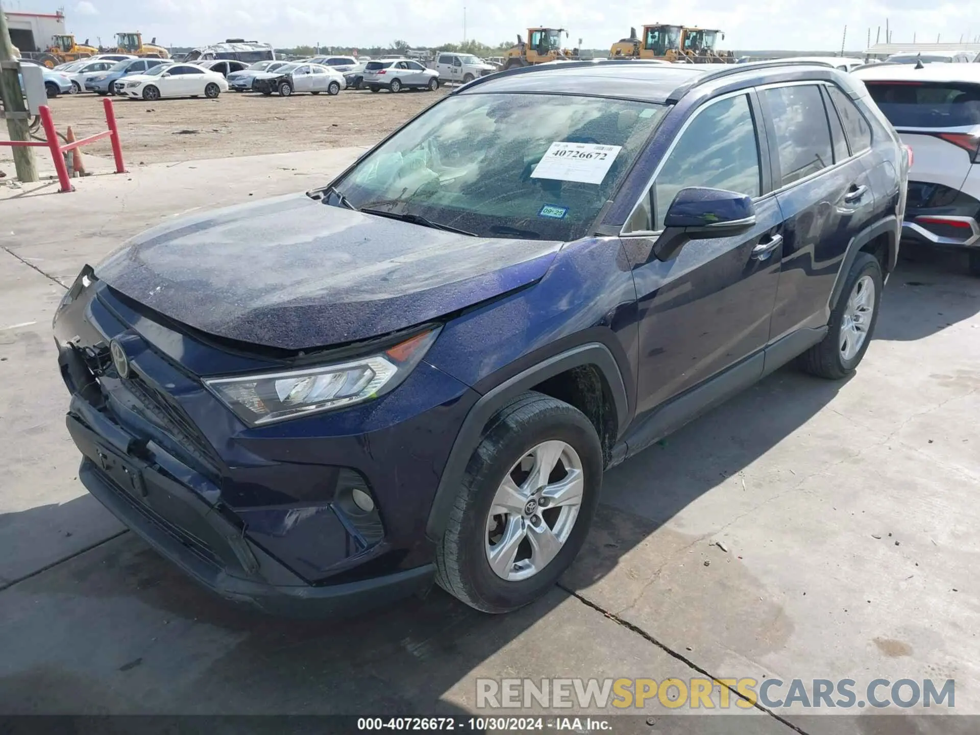 2 fotografías del automóvil dañado JTMP1RFV3KJ018430 TOYOTA RAV4 2019