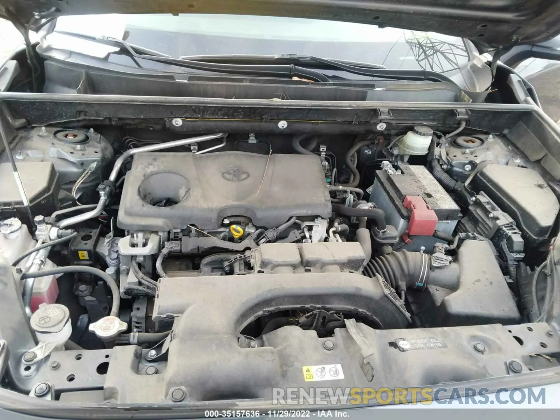 10 fotografías del automóvil dañado JTMP1RFV4KD008469 TOYOTA RAV4 2019