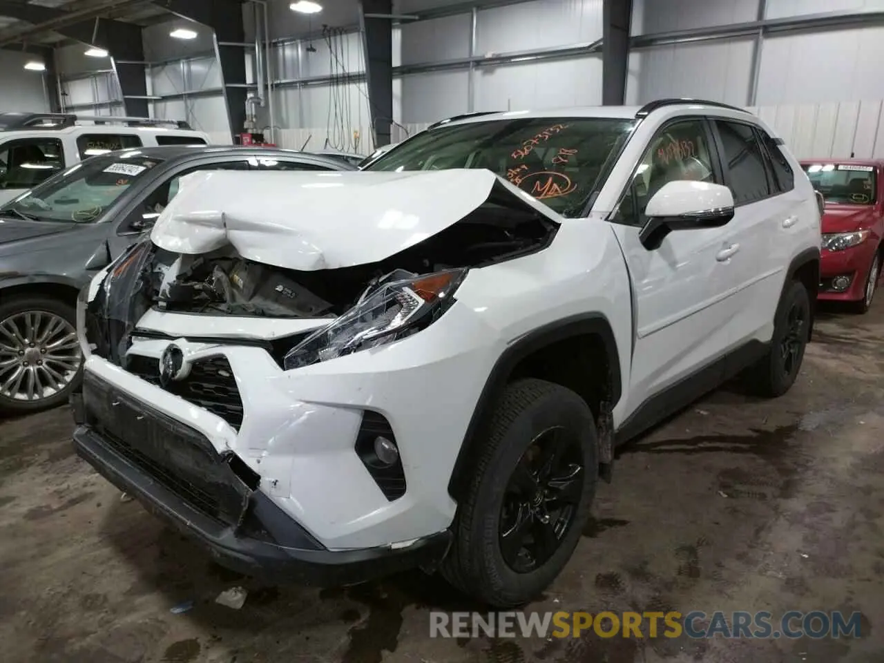 2 fotografías del automóvil dañado JTMP1RFV4KD021240 TOYOTA RAV4 2019