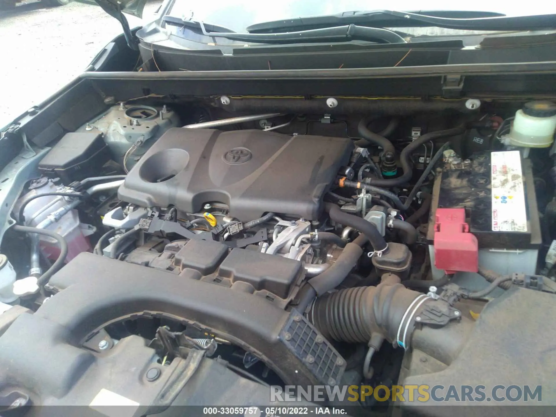 10 fotografías del automóvil dañado JTMP1RFV4KD029371 TOYOTA RAV4 2019