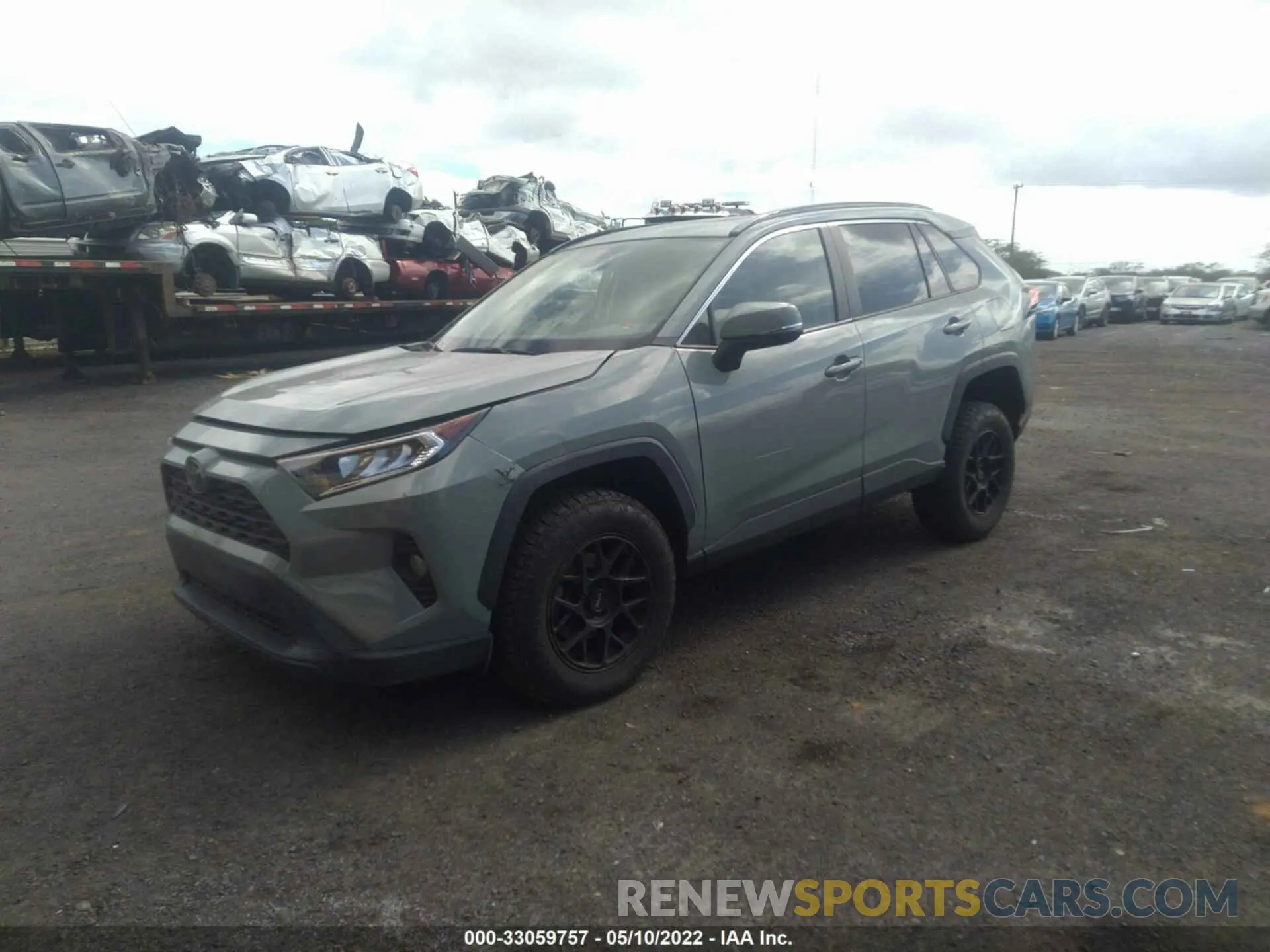 2 fotografías del automóvil dañado JTMP1RFV4KD029371 TOYOTA RAV4 2019