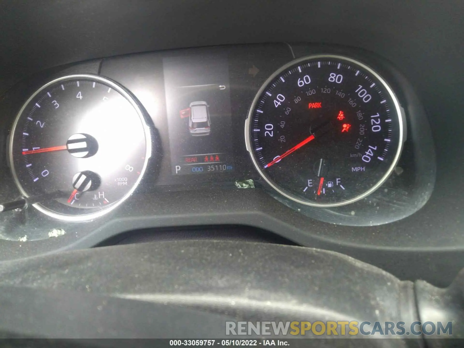7 fotografías del automóvil dañado JTMP1RFV4KD029371 TOYOTA RAV4 2019