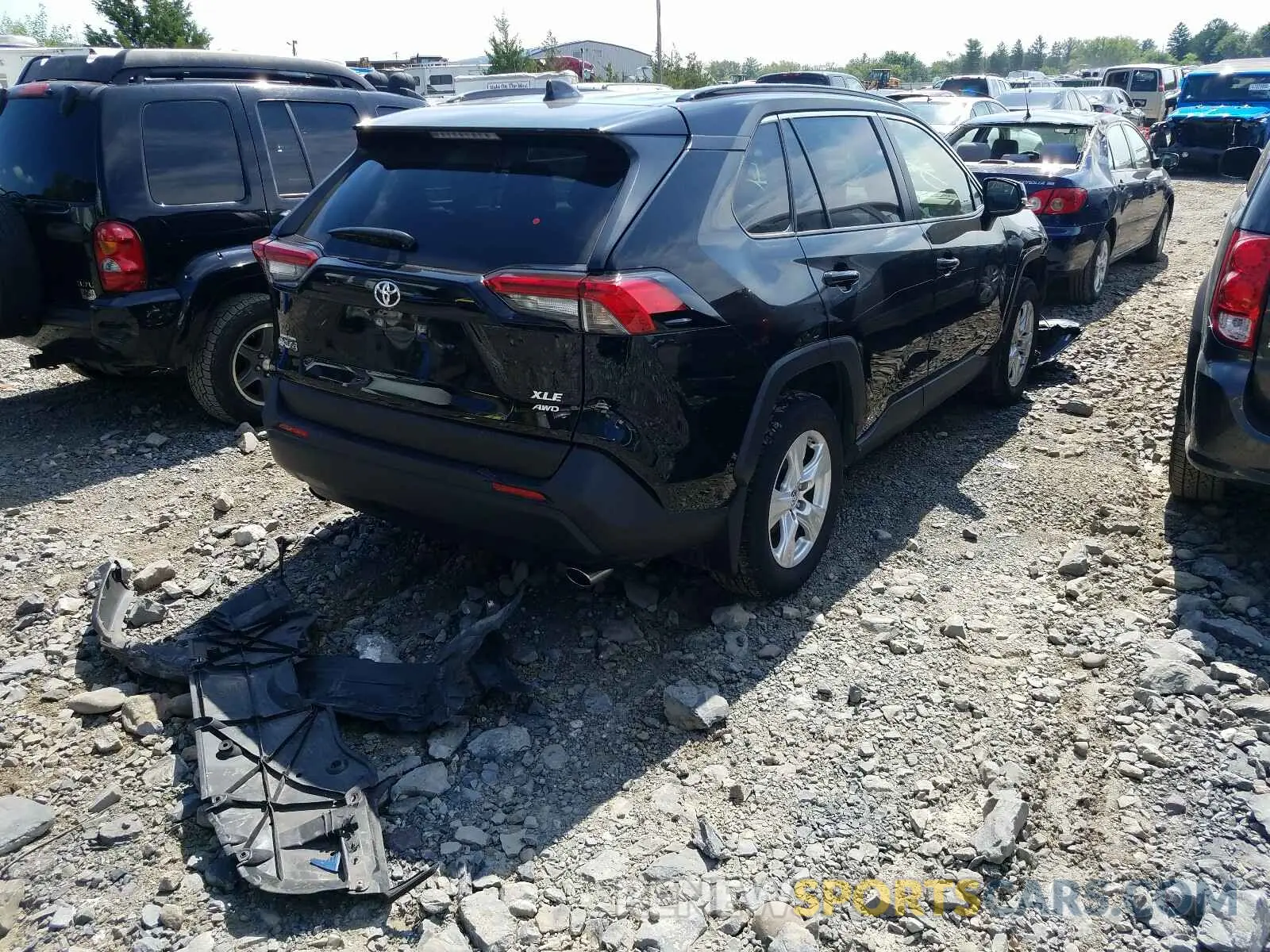 4 fotografías del automóvil dañado JTMP1RFV4KD515114 TOYOTA RAV4 2019