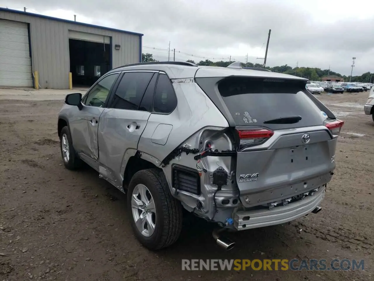 3 fotografías del automóvil dañado JTMP1RFV4KJ017707 TOYOTA RAV4 2019