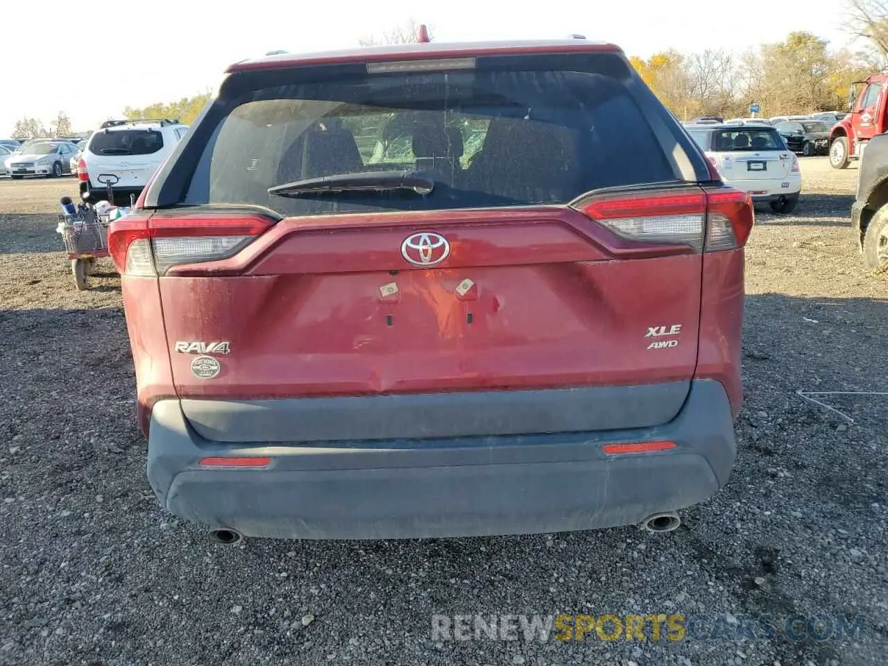 6 fotografías del automóvil dañado JTMP1RFV5KJ003203 TOYOTA RAV4 2019