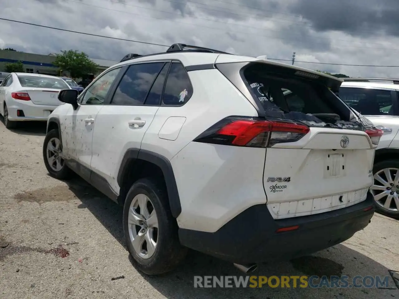 3 fotografías del automóvil dañado JTMP1RFV6KJ001315 TOYOTA RAV4 2019