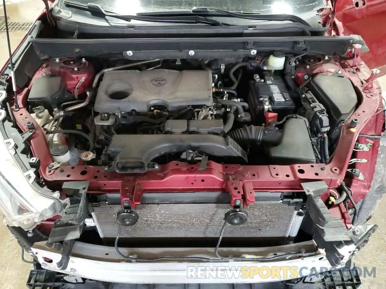 12 fotografías del automóvil dañado JTMP1RFV7KD038582 TOYOTA RAV4 2019