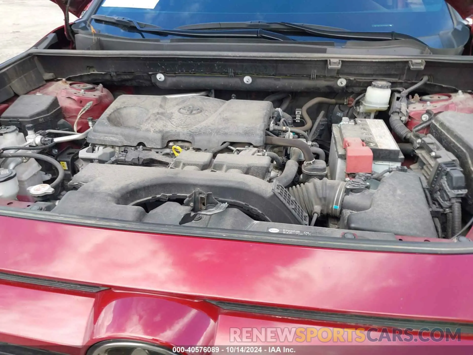 10 fotografías del automóvil dañado JTMP1RFV7KD504463 TOYOTA RAV4 2019