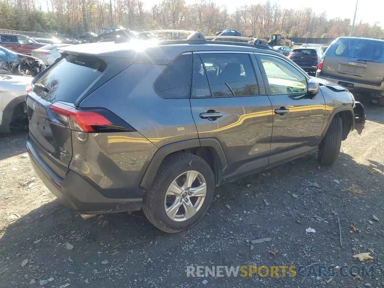 3 fotografías del automóvil dañado JTMP1RFV8KD005817 TOYOTA RAV4 2019