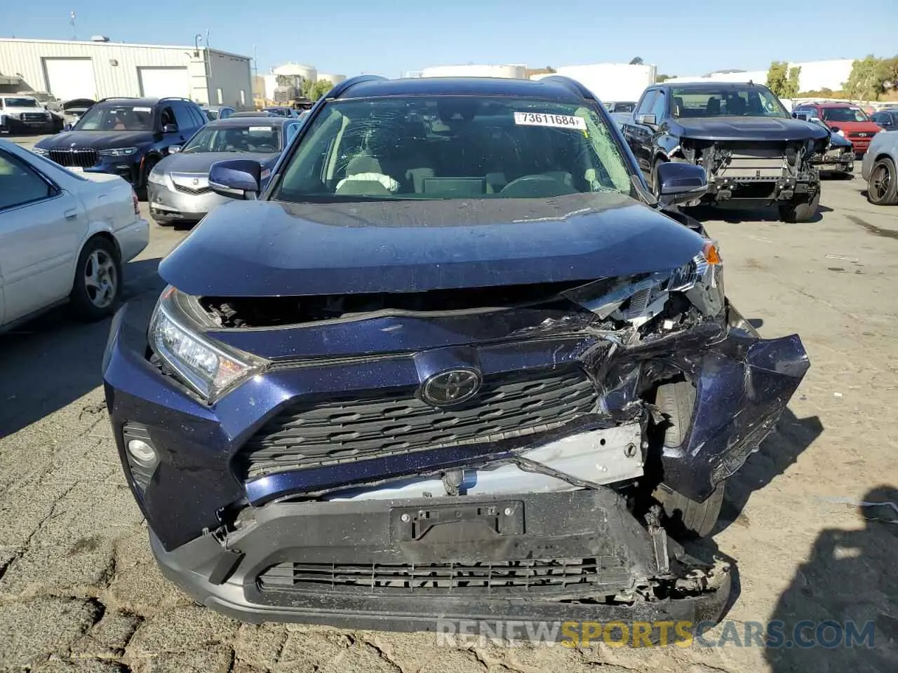 5 fotografías del automóvil dañado JTMP1RFV8KD513544 TOYOTA RAV4 2019