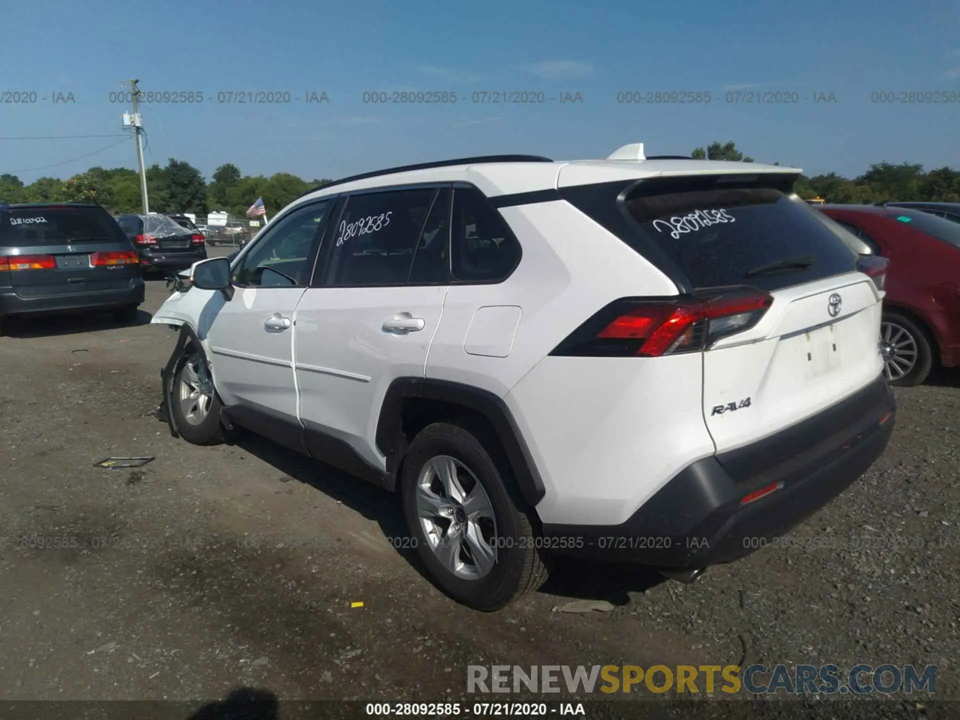 3 fotografías del automóvil dañado JTMP1RFVXKD504120 TOYOTA RAV4 2019