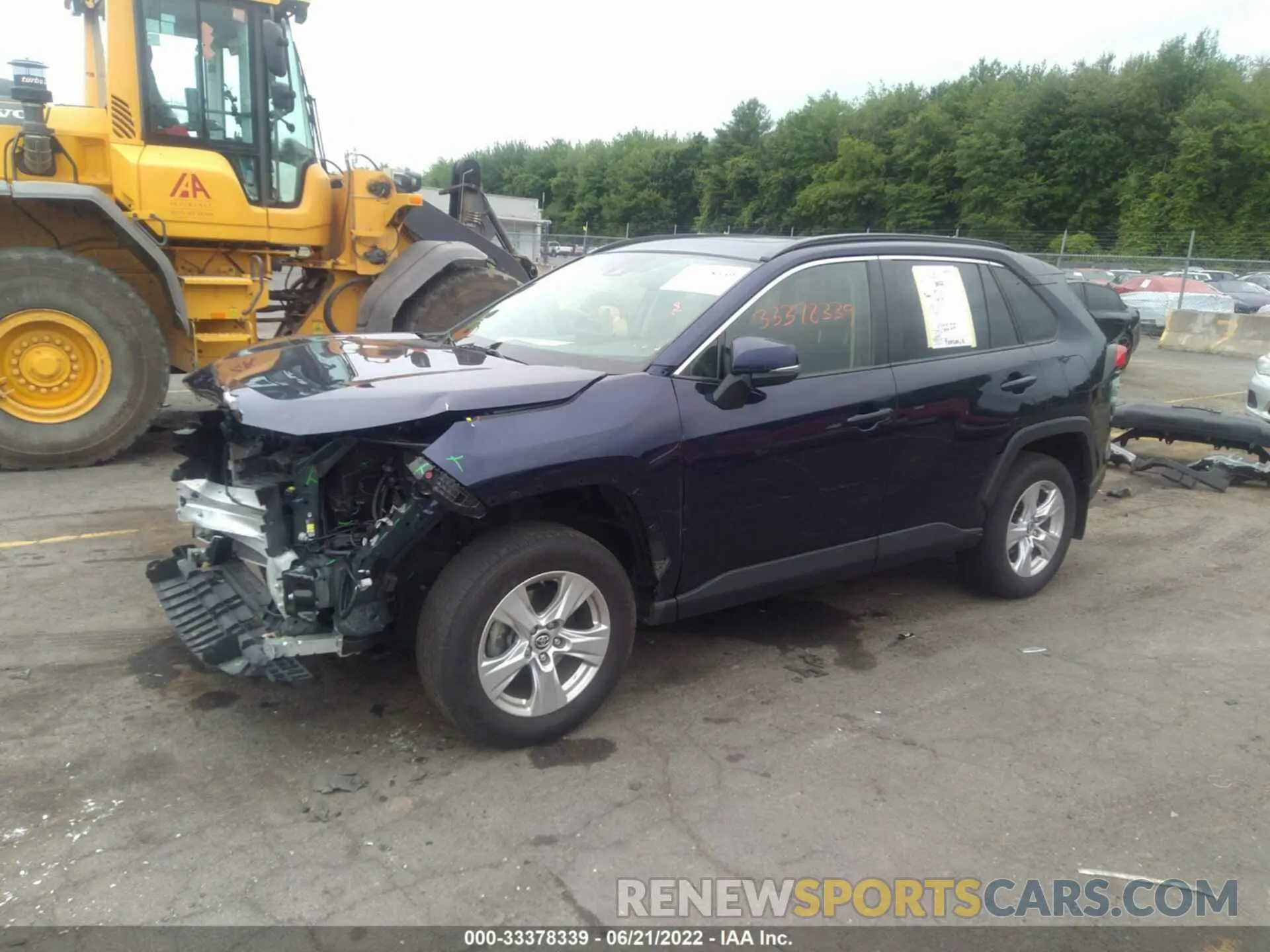 2 fotografías del automóvil dañado JTMP1RFVXKJ019297 TOYOTA RAV4 2019