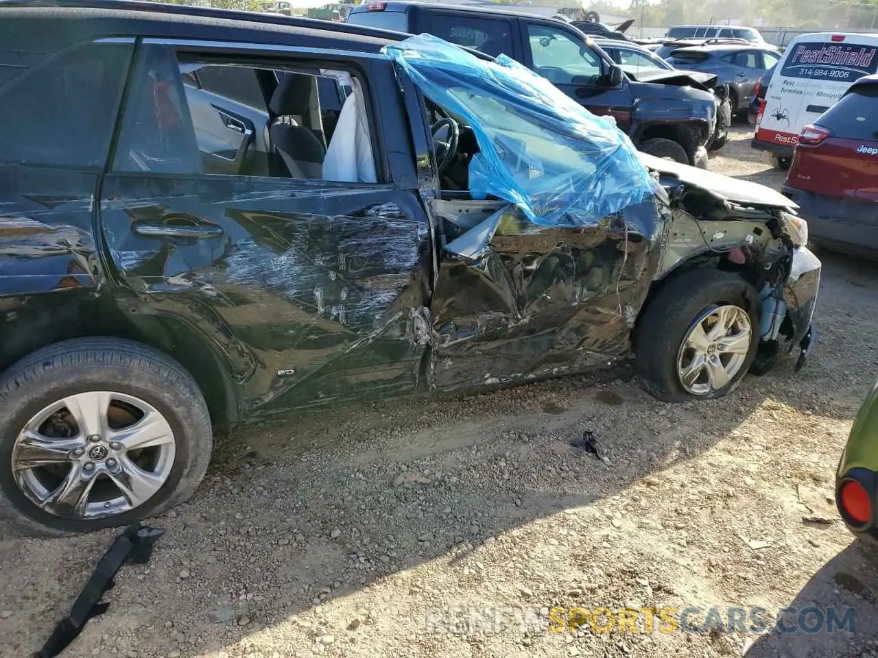 9 fotografías del automóvil dañado JTMRWRFV0KD016689 TOYOTA RAV4 2019