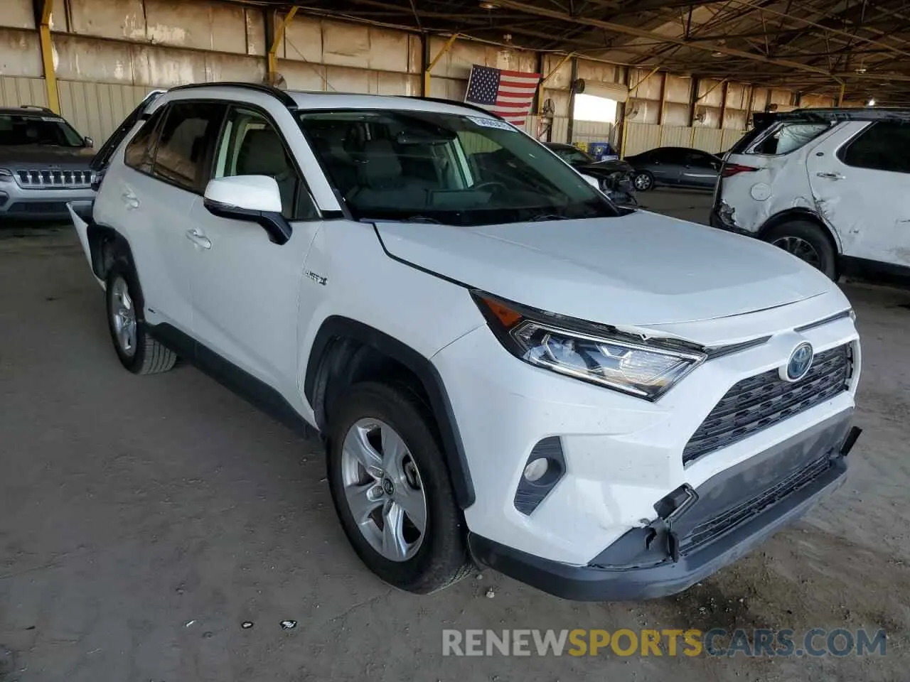 4 fotografías del automóvil dañado JTMRWRFV0KD503651 TOYOTA RAV4 2019