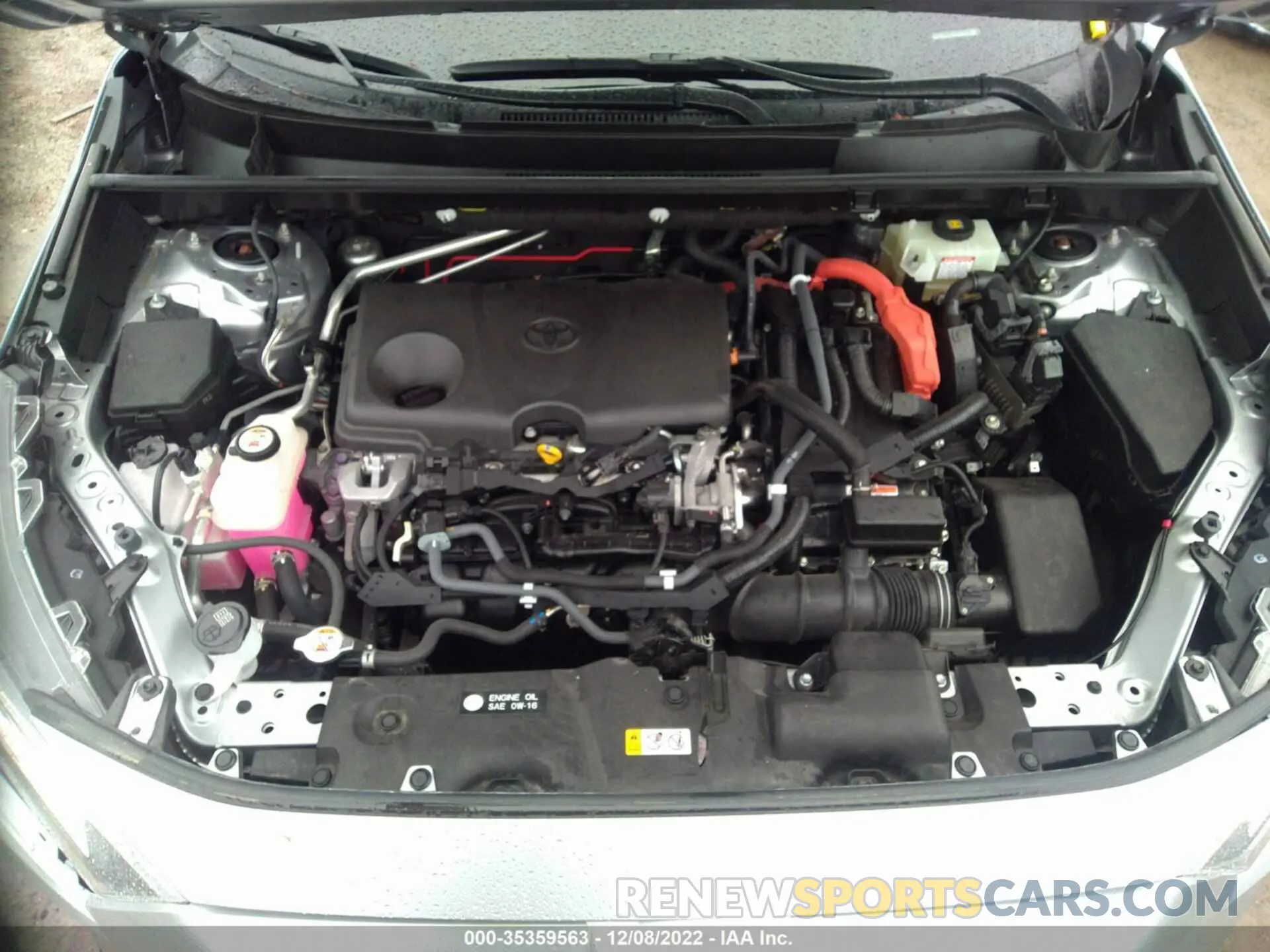 10 fotografías del automóvil dañado JTMRWRFV1KD026938 TOYOTA RAV4 2019